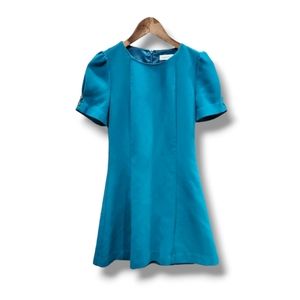Calvin Klein A-Line Short Puff Sleeve Mini Dress  | 10